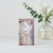 Vintage Braut Visitenkarte (Stehend Vorderseite)