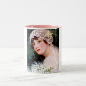 Vintage Braut Zweifarbige Tasse (Mittel)