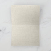 Vintage Brautbraut-Antiken-weiße Hochzeit Karte (Innenseite)