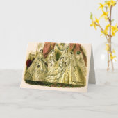 Vintage Brautbraut-Antiken-weiße Hochzeit Karte (Gelbe Blume)