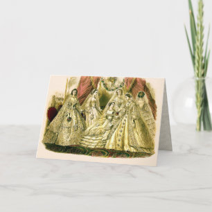 Vintage Brautbraut-Antiken-weiße Hochzeit Karte