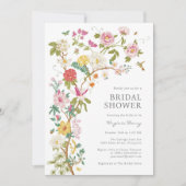 Vintage Brautdusche Einladung (Vorderseite)