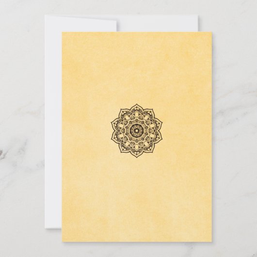 Vintage Brautdusche Einladung (Rückseite)