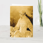 Vintage Brautdusche Einladung (Rückseite)