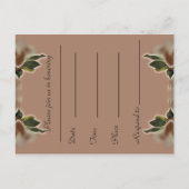 Vintage Brautdusche Einladungskarte (Rückseite)