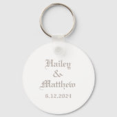 Vintage Brautpaare Schlüsselanhänger (Rückseite)