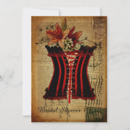 Vintage Brautparty-Dessous-Dusche Einladung