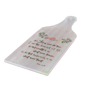 Vintage Bread of Life KJV Bibelvers Schneidebrett