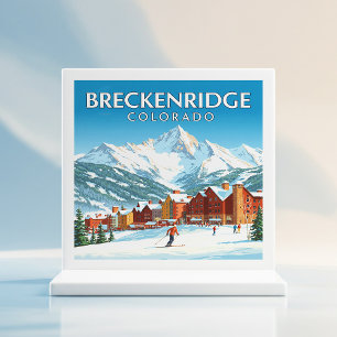 Vintage Breckenridge Colorado Fliese