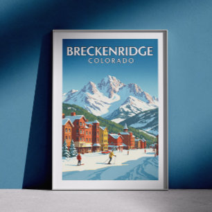 Vintage Breckenridge Colorado Poster
