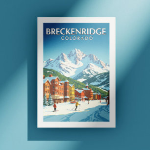Vintage Breckenridge Colorado Postkarte