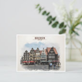 Vintage Bremen Brême Deutschland Postkarte (Stehend Vorderseite)