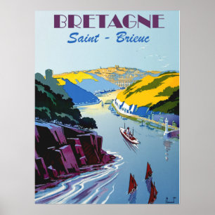 Vintage Bretagne - Bretagne Frankreich Poster