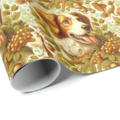 Vintage Bretagne-Hundemalerei Geschenkpapier (Rolleneckpunkt)