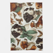 Vintage Bretagne Nahtlos Geschirrtuch (Vertikal)