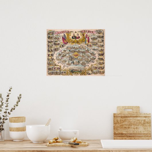 Vintage Brettspiele - Kunstdrucke Poster (Küche)