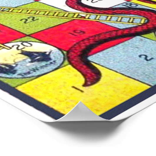 Vintage Brettspiele - Kunstdrucke Poster (Ecke)