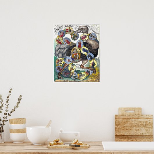 Vintage Brettspiele - Kunstdrucke Poster (Küche)