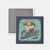 Vintage Brew Elegance Magnet (Vorderseite/Rückseite)