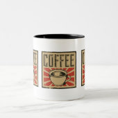 Vintage Brew Zweifarbige Tasse (Mittel)