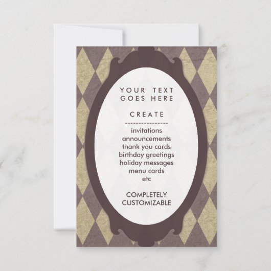 Vintage Brezel Einladung (Rückseite)