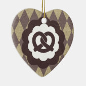 Vintage Brezel Keramikornament (Rechts)