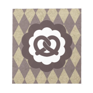Vintage Brezel Notizblock