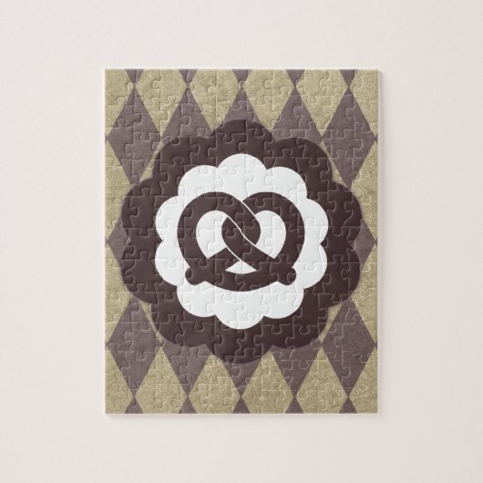 Vintage Brezel Puzzle (Vertikal)