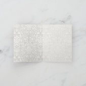 Vintage Bridal Brides Antique White Wedding Dankeskarte (Innenseite)