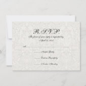 Vintage Bridal Brides Antique White Wedding Einladung (Rückseite)