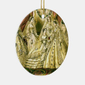 Vintage Bridal Brides Antique White Wedding Keramikornament (Rechts)