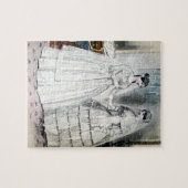 Vintage Bridal Brides Antique White Wedding Puzzle (Horizontal)