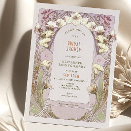 Vintage Bridal Dusche Einladungen Art Nouveau Deko