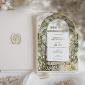 Vintage Bridal Dusche Einladungen Art Nouveau Deko