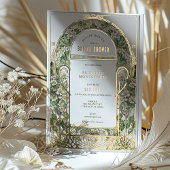 Vintage Bridal Dusche Einladungen Art Nouveau Deko