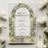 Vintage Bridal Dusche Einladungen Art Nouveau Deko