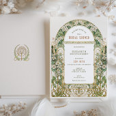 Vintage Bridal Dusche Einladungen Art Nouveau Deko