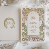 Vintage Bridal Dusche Einladungen Art Nouveau Deko