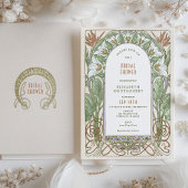 Vintage Bridal Dusche Einladungen Art Nouveau Deko