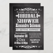 Vintage Bridal-Dusche mit Zwischenwand Einladung (Vorne/Hinten)