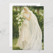 Vintage Bridal Shower Invitation Einladung (Vorne/Hinten)