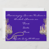 VINTAGE BRIDAL SHOWING INVITATION EINLADUNG (Rückseite)