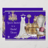 VINTAGE BRIDAL SHOWING INVITATION EINLADUNG (Vorne/Hinten)