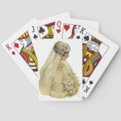 Vintage Bride der 1920er Spielkarten (Rückseite)