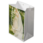 Vintage bride Gift Bag Mittlere Geschenktüte (Vorderseite Schrägansicht)