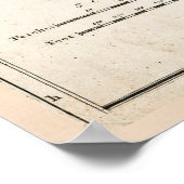 Vintage Bridgetown Barbados Karte (1721) Poster (Ecke)