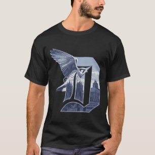 Vintage-Brief D Detroit Michigan 313 T-Shirt