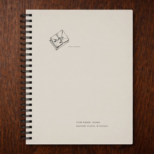 Vintage-Briefästhetik Notizblock