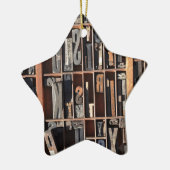 Vintage Briefbeschwerer-Blöcke Keramikornament (Links)