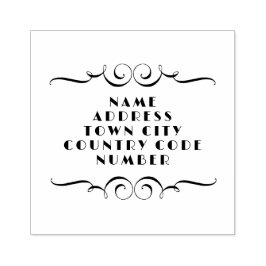 Vintage Briefmarke "Adresse Geblüht anzeigen" Gummistempel